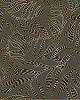 Eijffinger szürke barna levélmintás prémium dekor tapéta