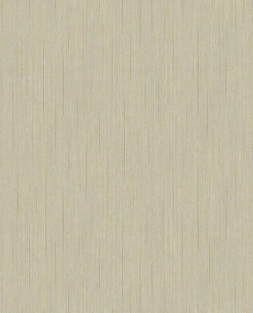 Eijffinger szürke és fényes arany színű koptatott csíkos mintás design tapéta