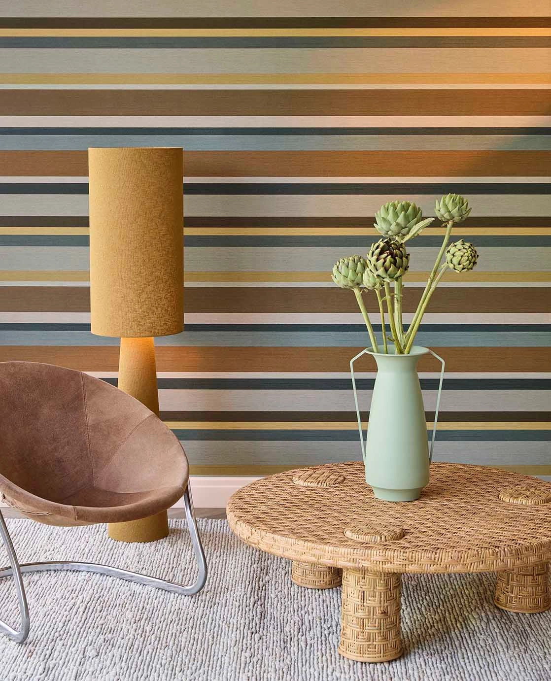 Eijffinger szürkés hideg összhatású csíkos mintás design tapéta