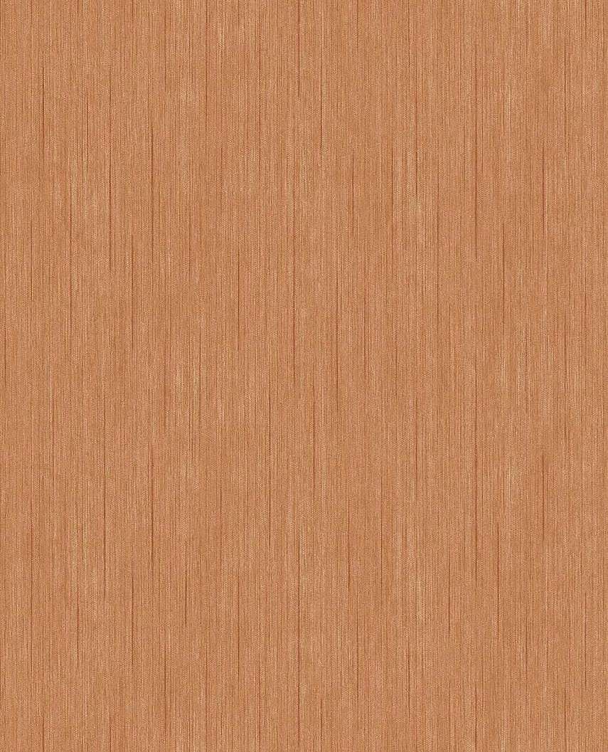 Eijffinger terrakotta és fényes arany színű koptatott csíkos mintás design tapéta