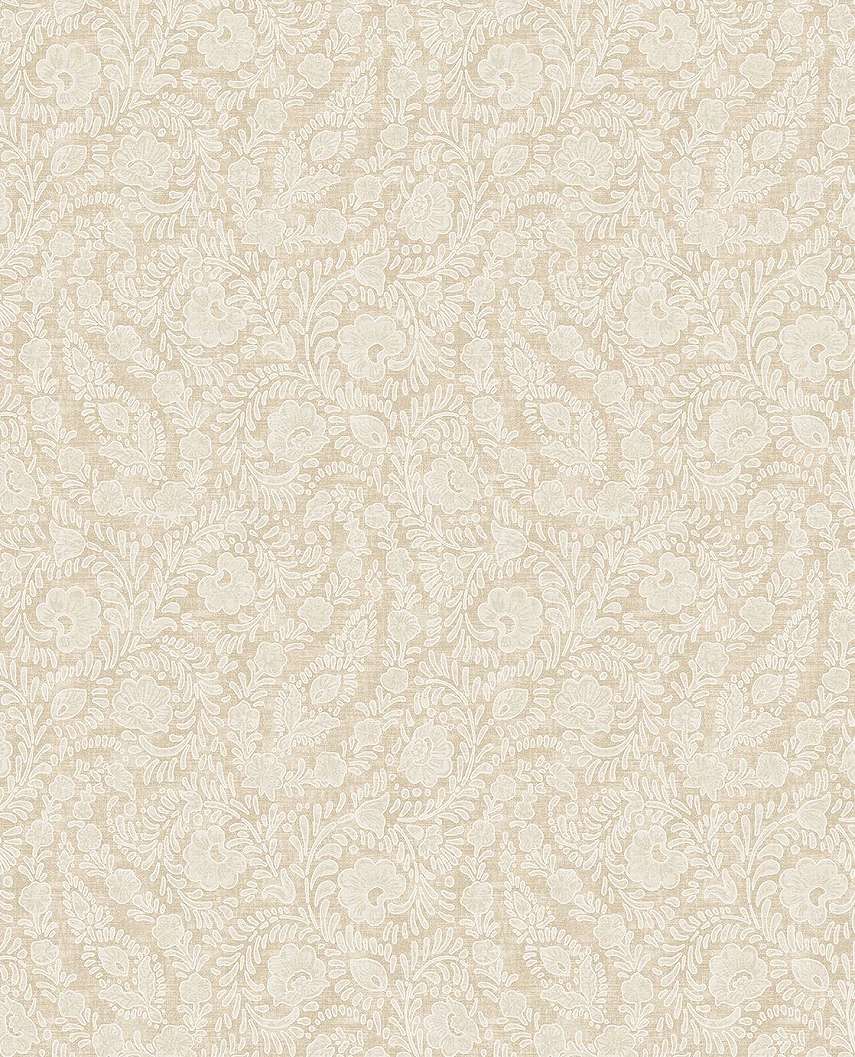 Eijffinger virág mintás krém színű vinyl design tapéta