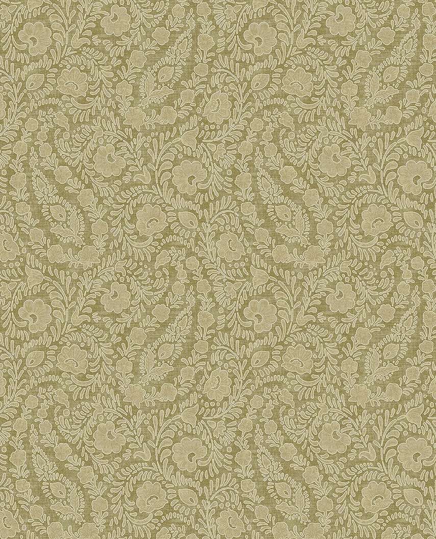 Eijffinger virág mintás zöld színű vinyl design tapéta