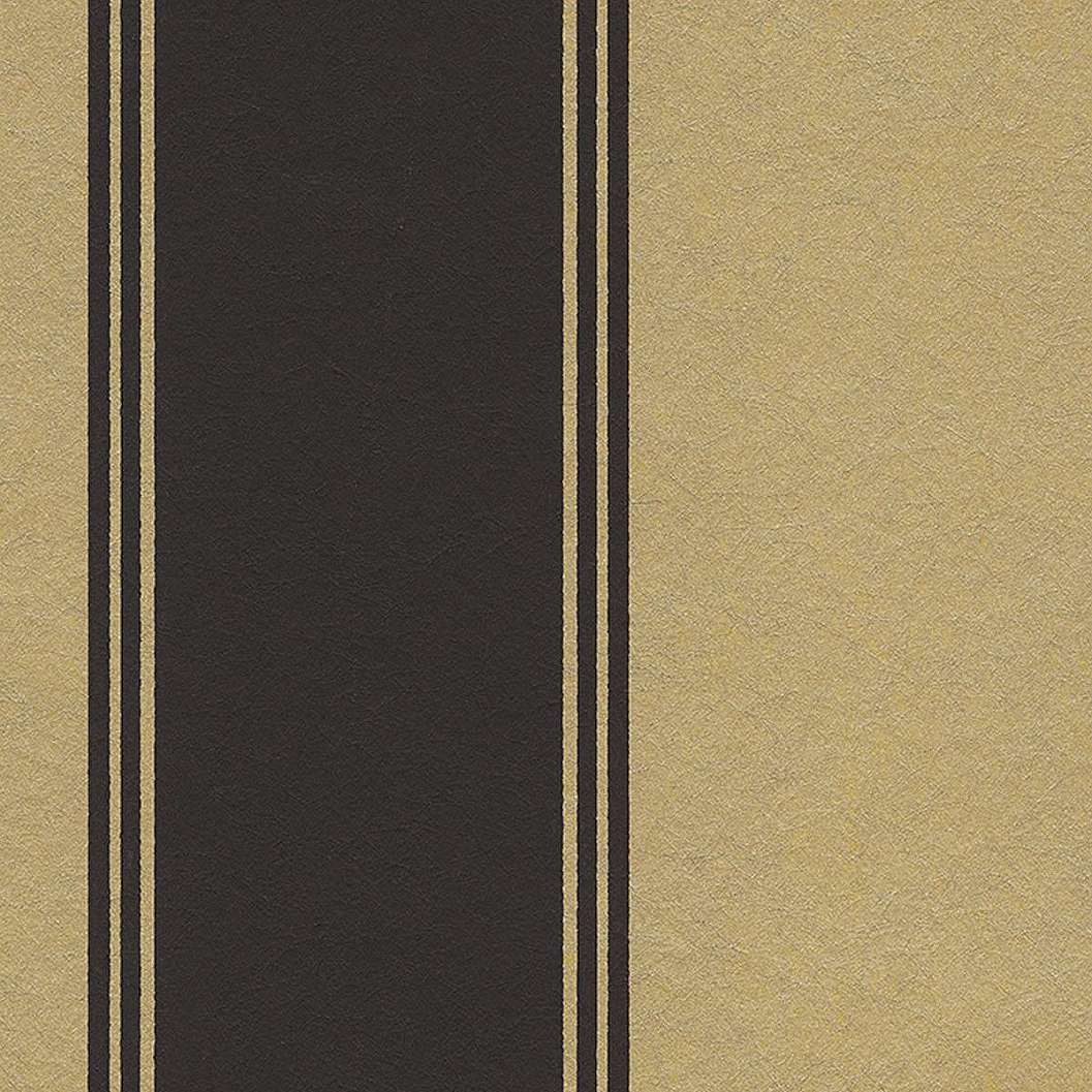 Eijjfinger Yasmin arany-fekete színű csíkos mintás tapéta