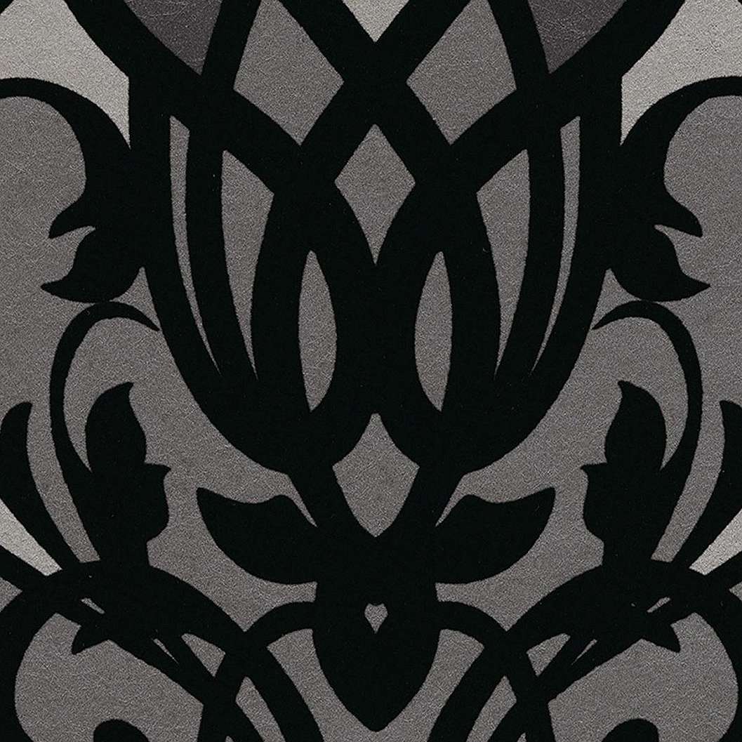 Eijjfinger Yasmin fekete-ezüstszürke színű orientális stílusú tapéta