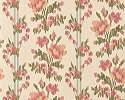 Elegáns angol design tapéta hímzett hatású virág mintával rózsaszín színben