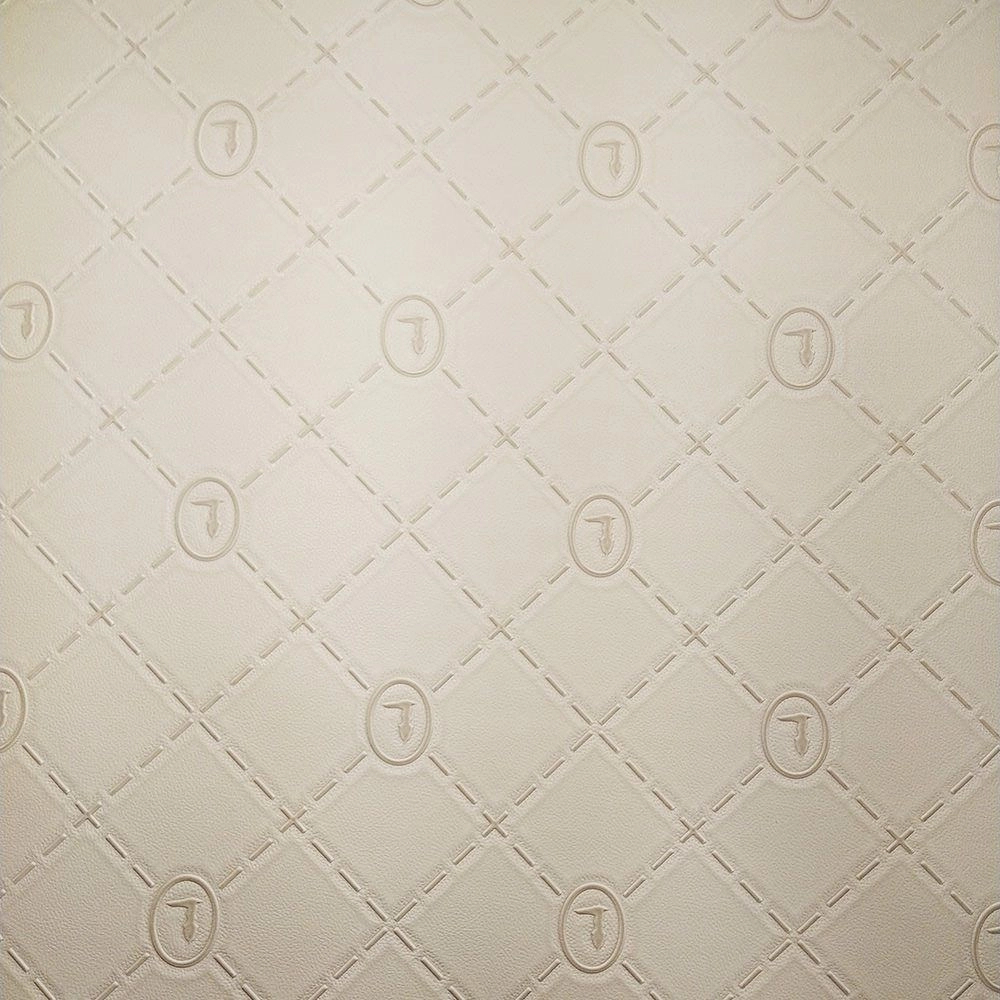 Elegáns beige geometria mintás trussardi design tapéta
