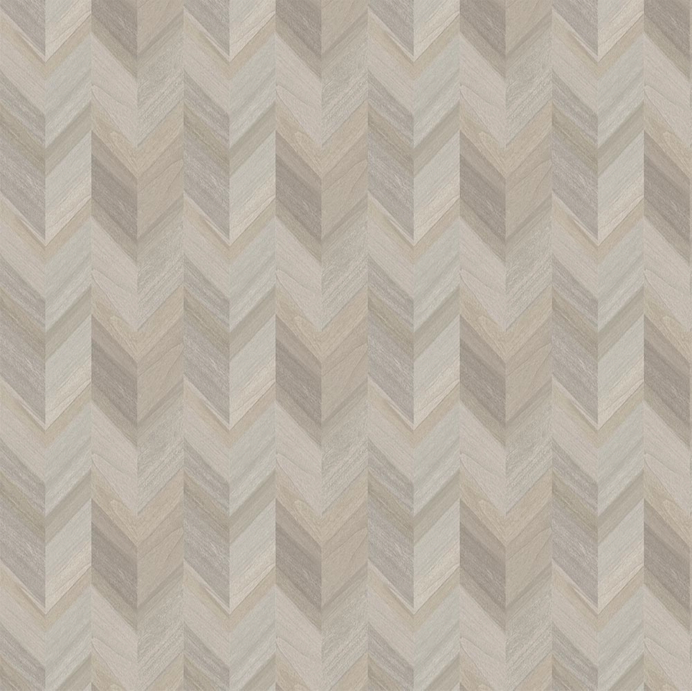 Elegáns design tapéta fahatású halzálka mintával szürke színben