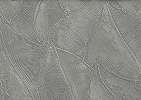 Elegáns Jannelli dekor tapéta fényes és matt sötétszürke színű struktúrált levél mintával