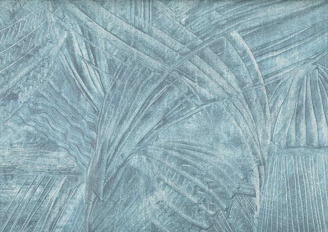 Elegáns Jannelli dekor tapéta kék metálos színű koptatott mintával