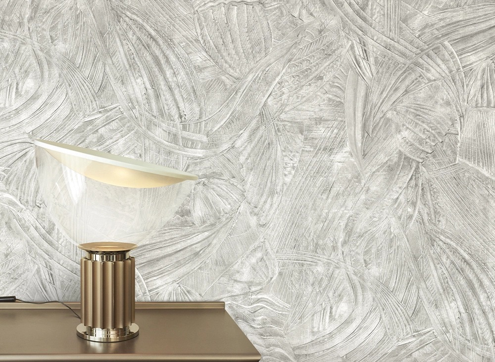 Elegáns Jannelli dekor tapéta kék metálos színű koptatott mintával