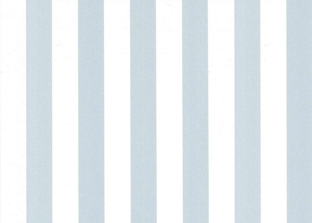 Elegáns Jannelli design tapéta babakék és fehér színű csíkos mintával
