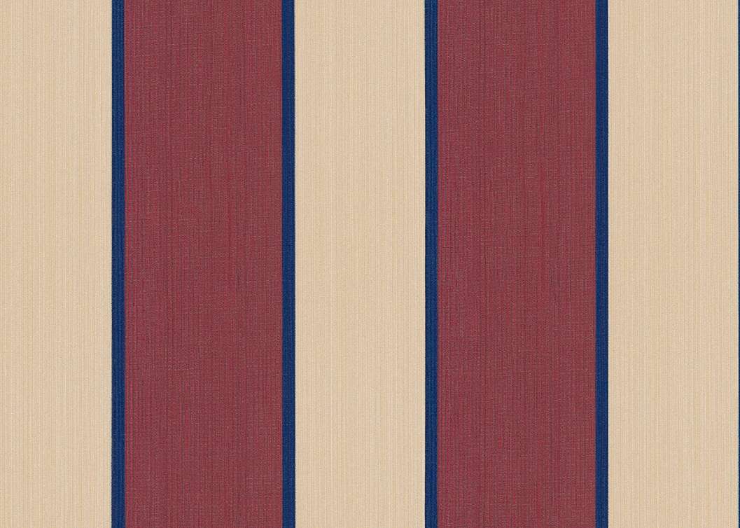 Elegáns Jannelli design tapéta bordó-beige széles és zöld színű keskeny csíkos mintával