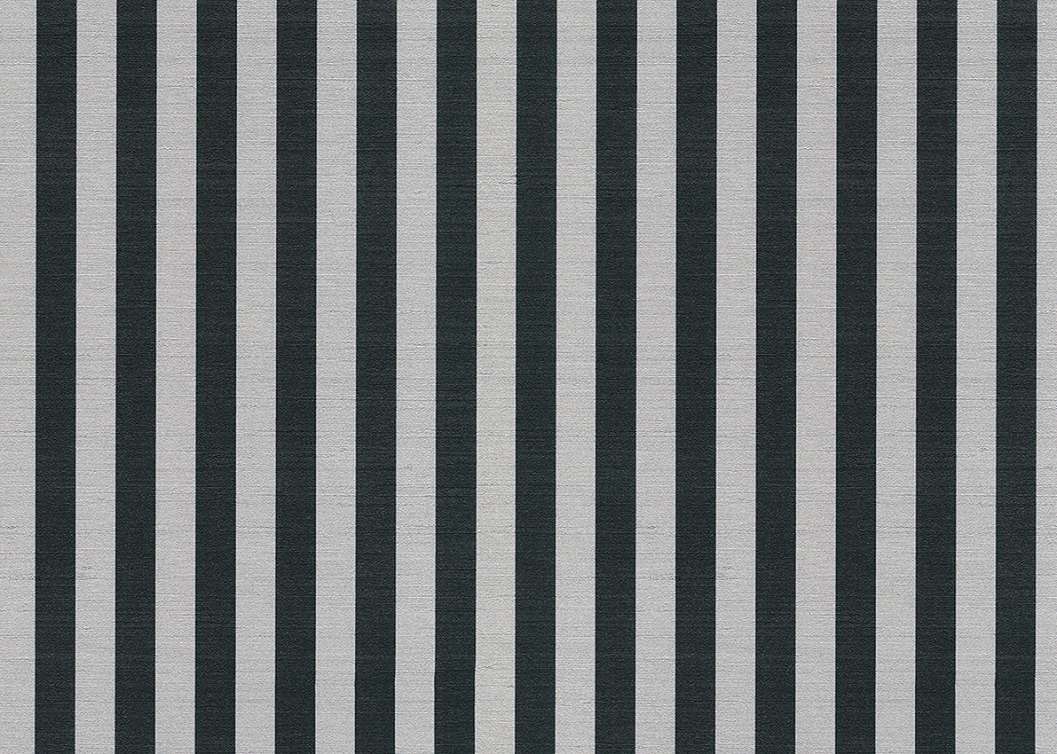 Elegáns Jannelli design tapéta fényesszürke és fekete színű keskeny csíkos mintával