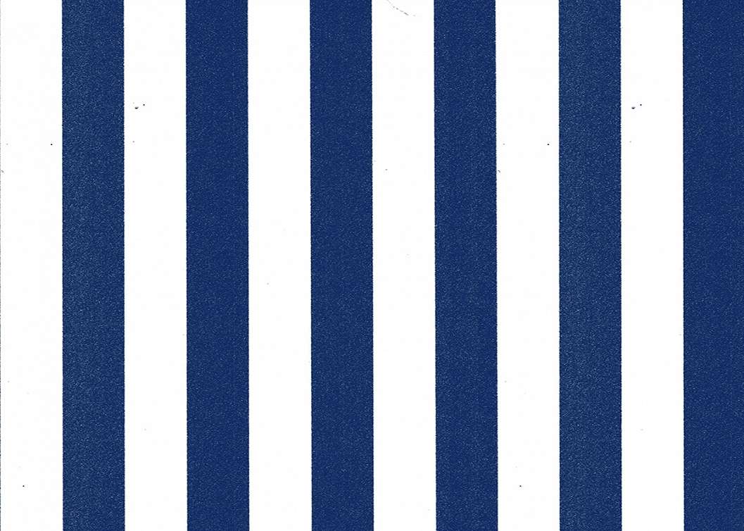 Elegáns Jannelli design tapéta matrózkék és fehér színű csíkos mintával