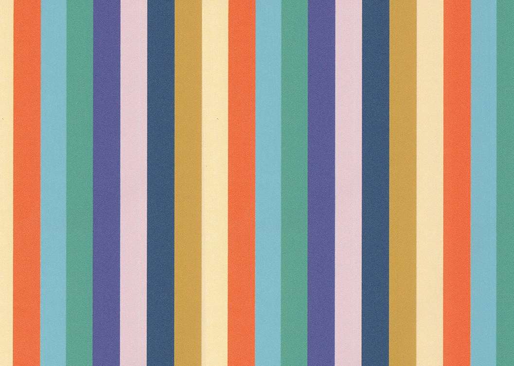Elegáns Jannelli design tapéta sokszínű kestenycsíkos mintával