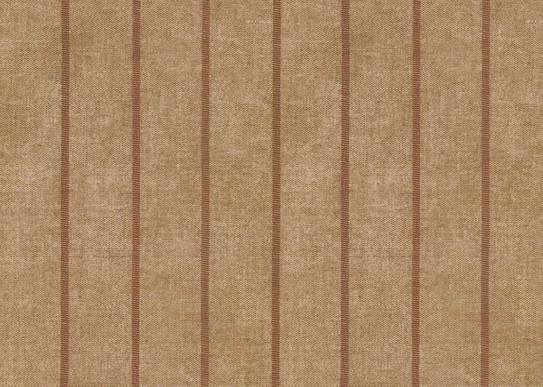 Elegáns Jannelli design tapéta terrakotta és bordó színű keskeny csíkos mintával