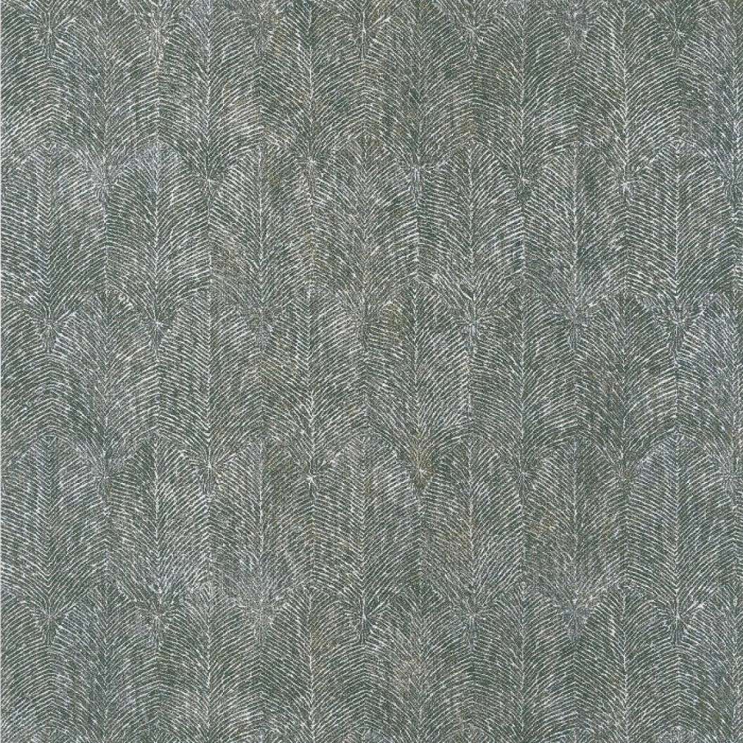 Elegáns levél mintás Casamance design tapéta zöldes színvilágban