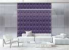 Elegáns lila geometrai mintás textil hatású dekor tapéta