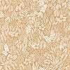 Elegáns Napa-völgyi levél és virág mintás okkersárga design tapéta