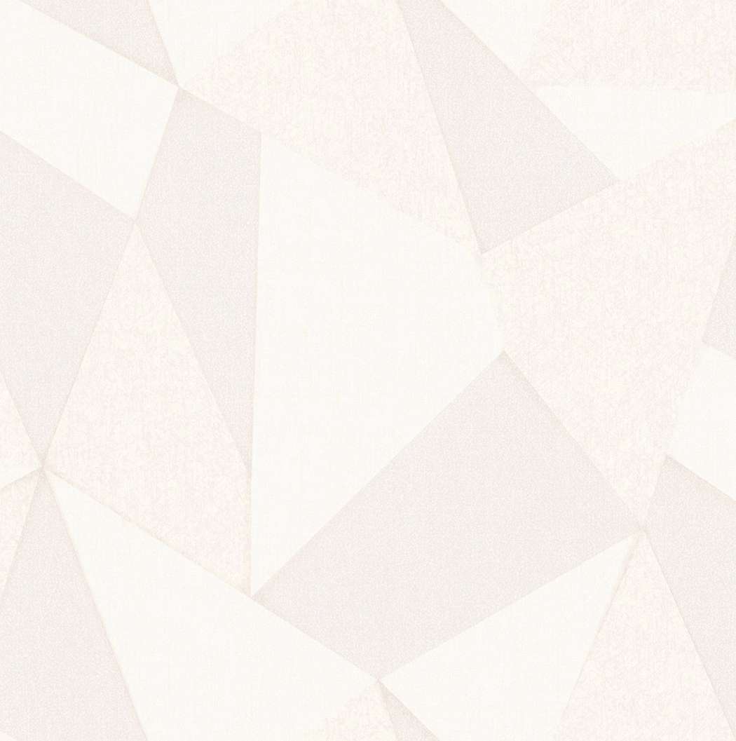 Elegáns olasz dekor tapéta bézs geometrikus mintával vinyl mosható