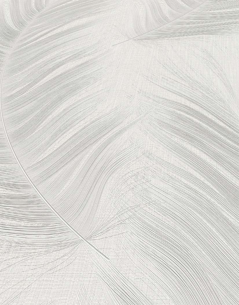 Elegáns pálmalevél mintás tapéta törtfehér színben