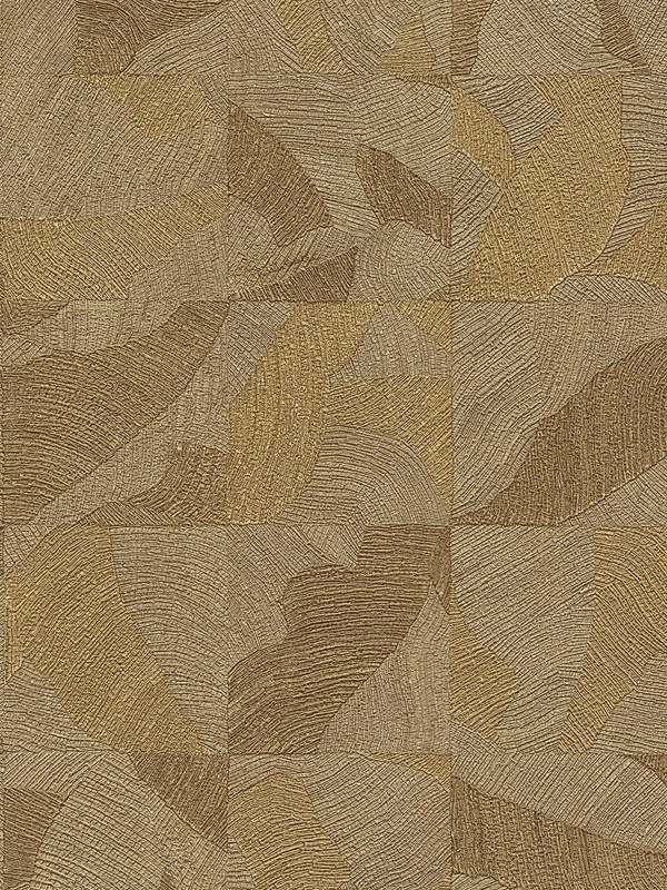 Elegáns Roberto Cavalli design tapéta arany absztrakt geometrikus mintával