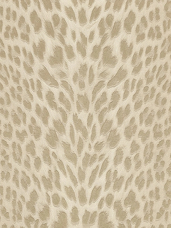Elegáns Roberto Cavalli design tapéta arany és ecru leopárdfoltos mintával