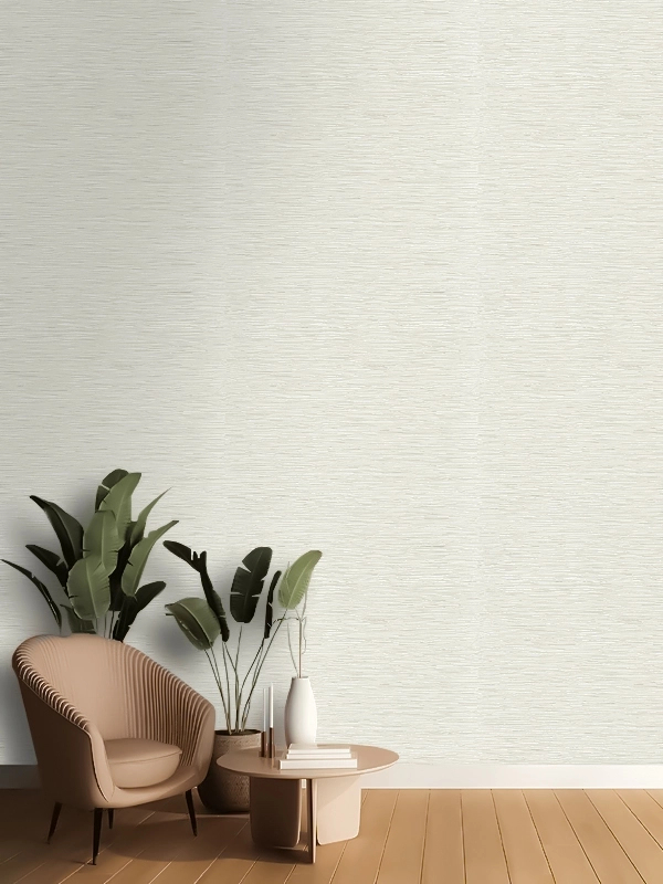Elegáns Roberto Cavalli design tapéta fehér színű szőtt gyékényhatású mintával