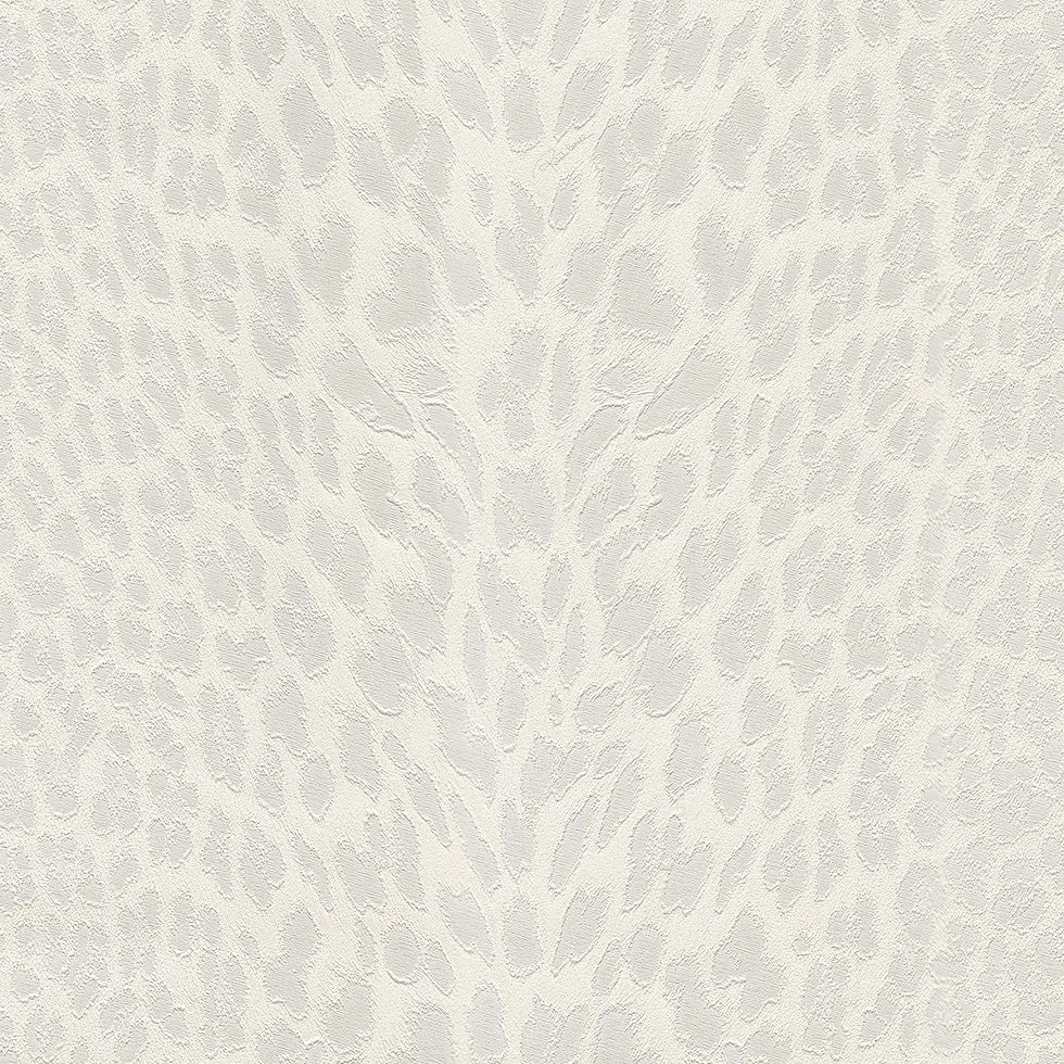 Elegáns Roberto Cavalli design tapéta tört fehér leopárdfoltos mintával