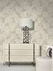 Elegáns Roberto Cavalli design tapéta világosszürke színű absztrakt geometrikus mintával
