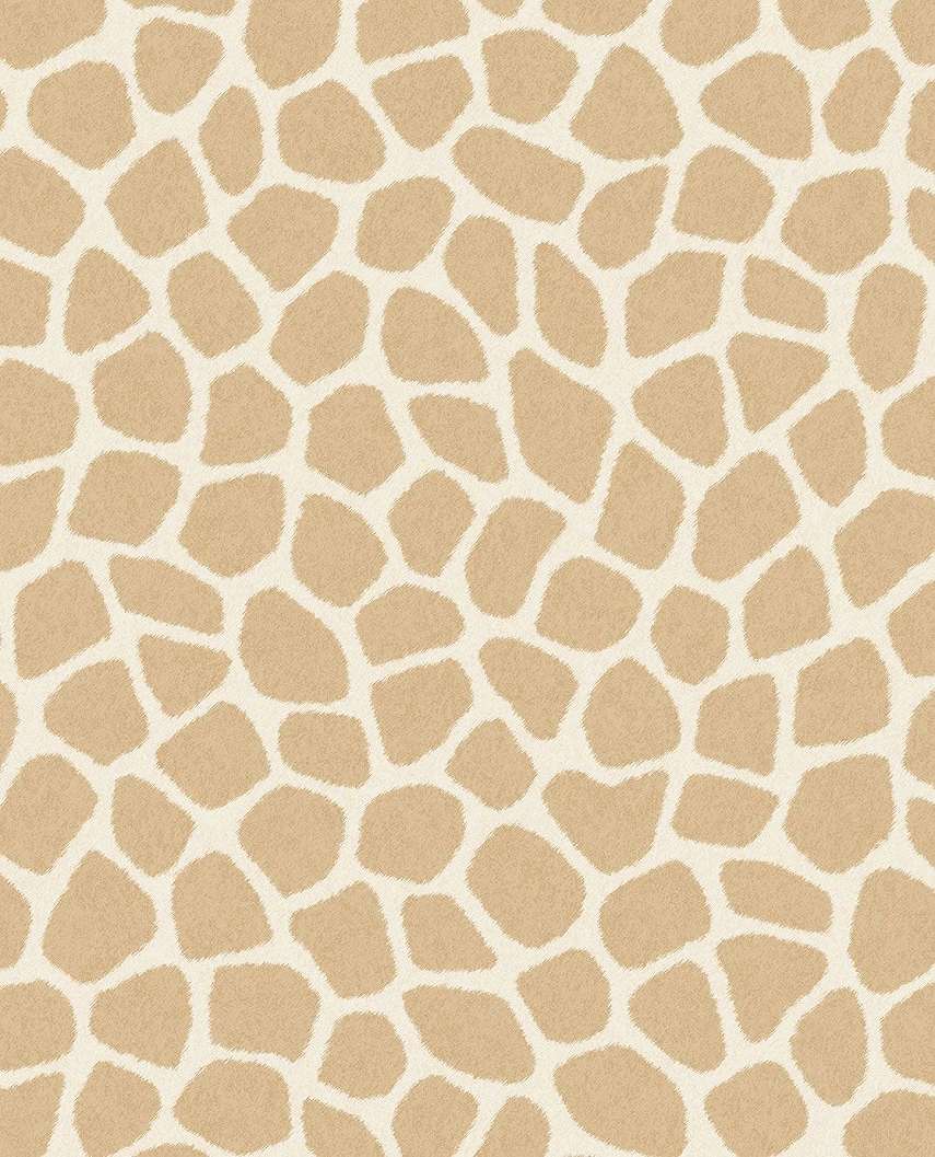 Elegáns sárgás beige zsiráf mintás vlies gyerek design tapéta