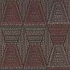 Elegáns struktúrált geometria mintás fekete, terrakotta casamance design tapéta
