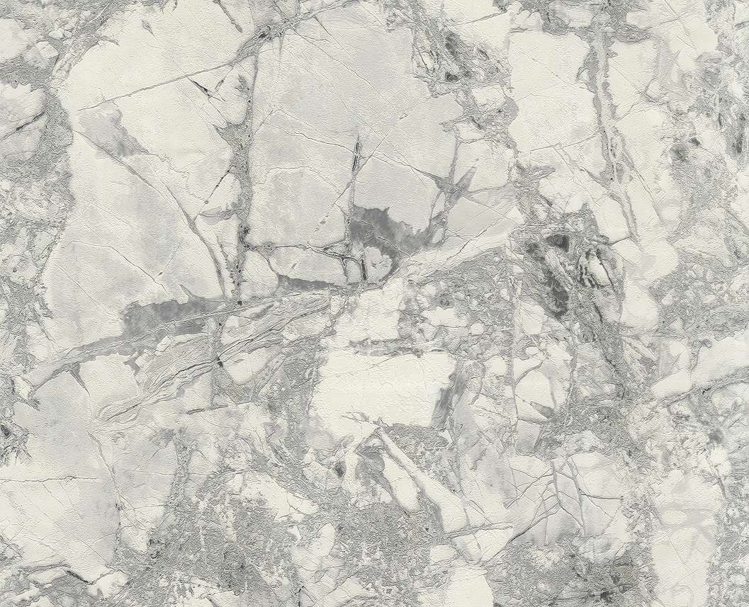 Elegáns szürke márvány mintás 106cm dupla széles design tapéta