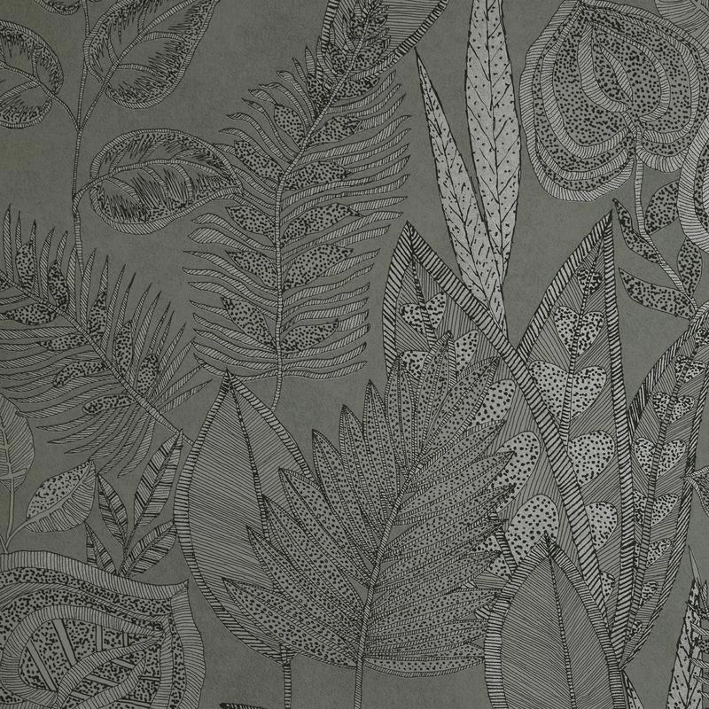 Elegáns zöldes levél mintás Hohenberger design tapéta