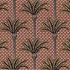 Enyhén bronz barna színű struktúrált pálmafa mintás casamance design tapéta