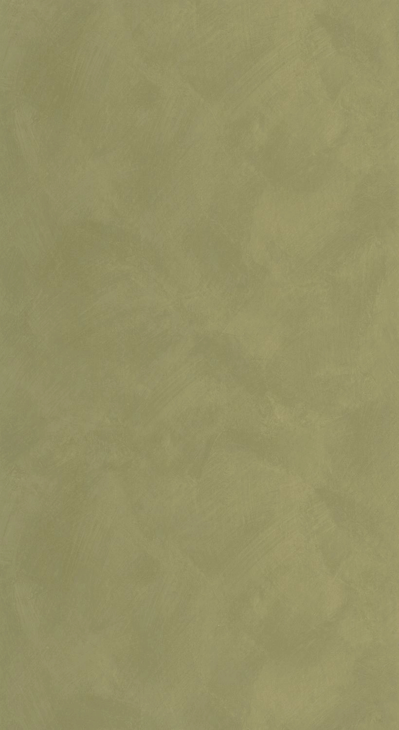 Enyhén stukrútált betonhatású sötét zöld design tapéta