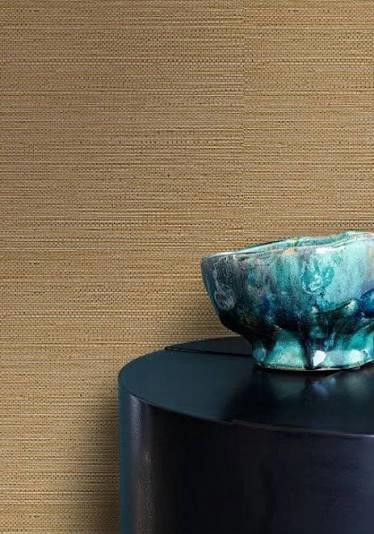 Erősen struktúrált gyékény hatású luxus Casamance design tapéta