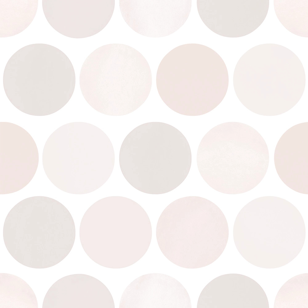 Exclusive dekor gyerek tapéta nagy pöttyös mintával bézs szín színben