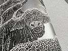 Exkluzív design tapéta ezüst alapon fekete állat mintával