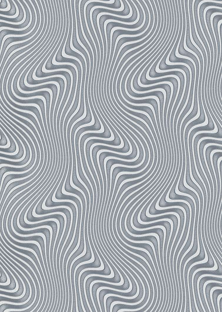 Ezüst hullám mintás modern dekor tapéta
