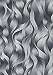 Ezüst metál fényű hullám mintás design tapéta
