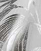 Ezüst metál hatású trópusú pálmalevél mintás luxus tapéta