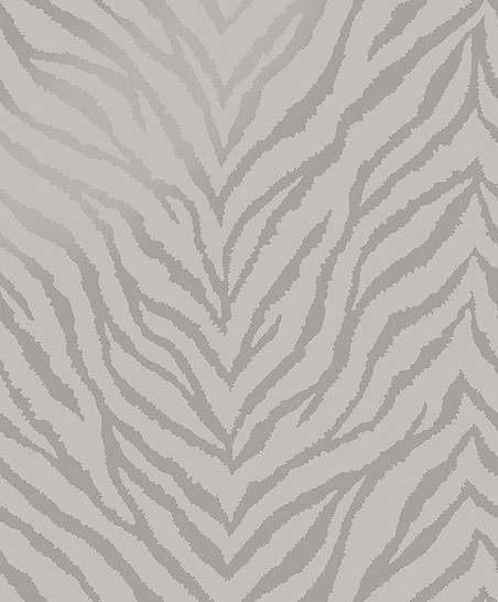 Ezüst zebra csíkos mintás vlies glamour design tapéta