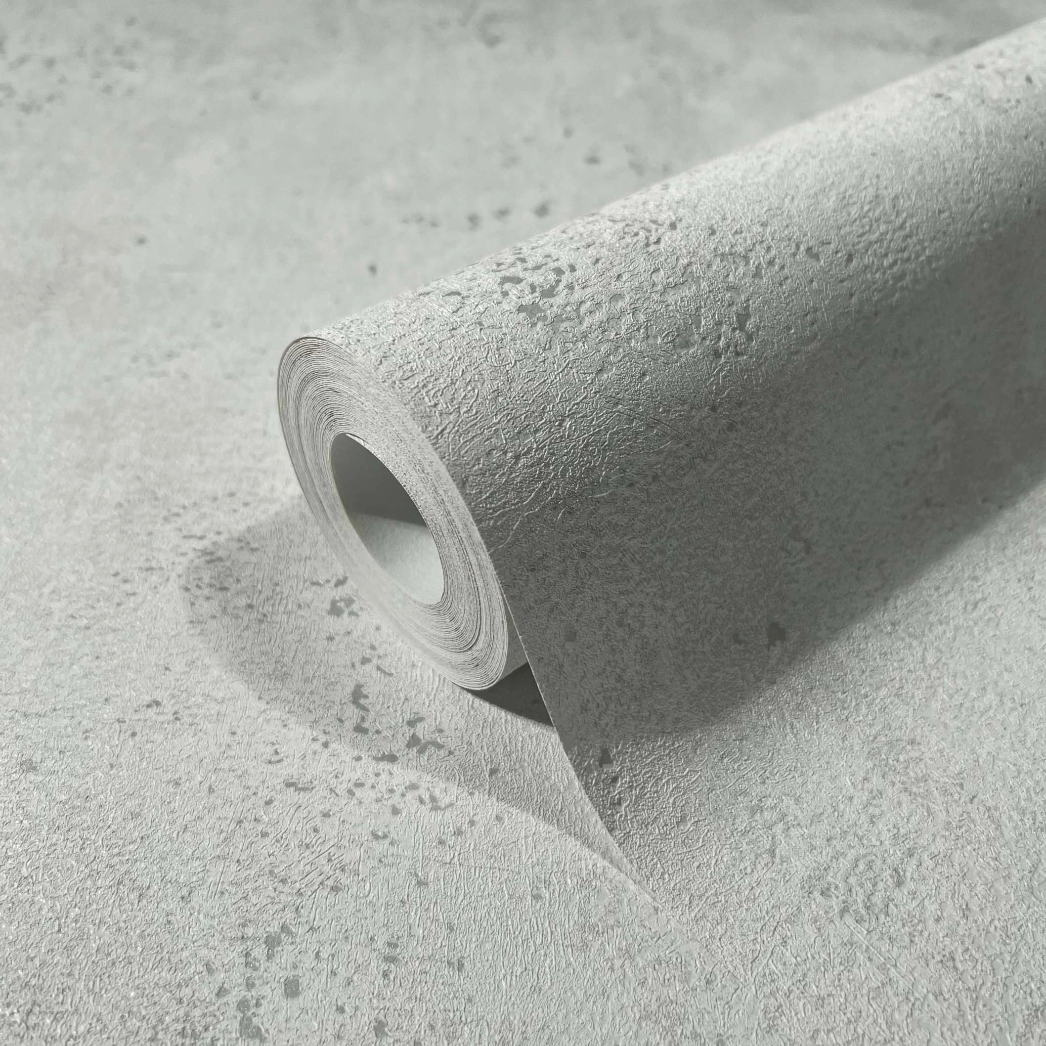 Ezüstös szürke és tört fehér beton struktúrált design tapéta