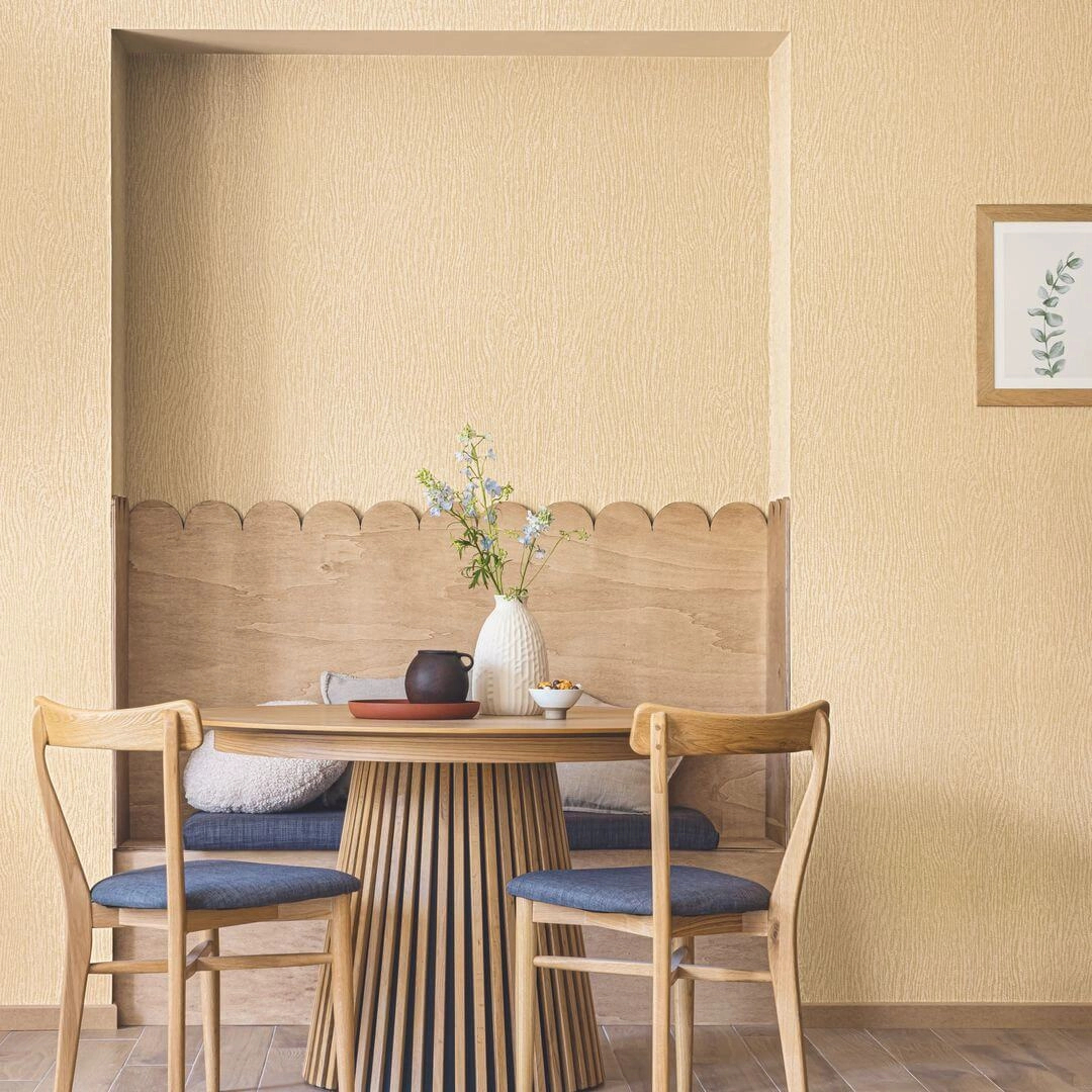 Faerezetes mintával design tapéta beige színben