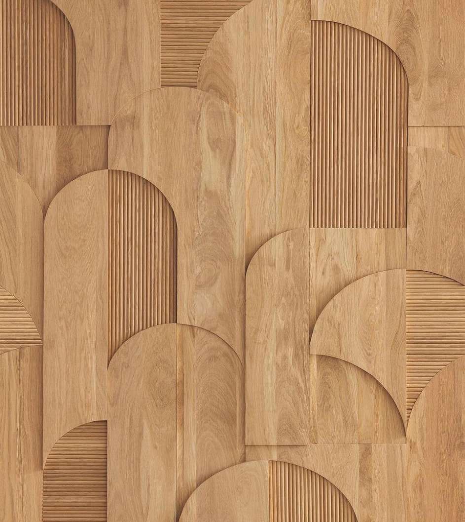 Fahatású geometrikus barna fotótapéta 250cm x 280cm