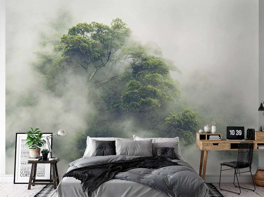 Fali poszter a ködös Amazonas látképével