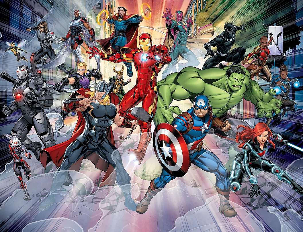 Fali poszter a Marvel Avengers összes hősével