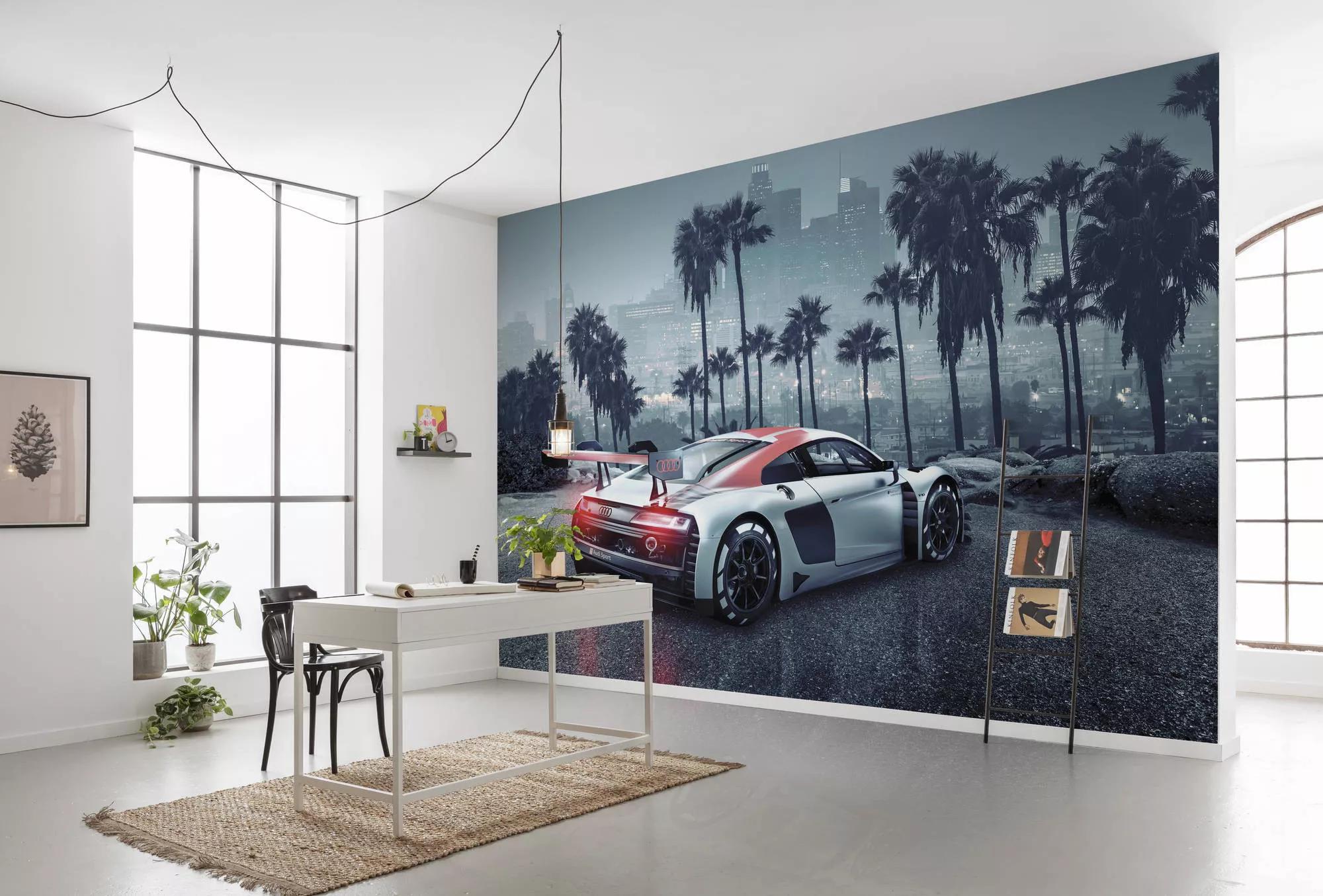 Fali poszter Audi R8 Los Angeles látképével