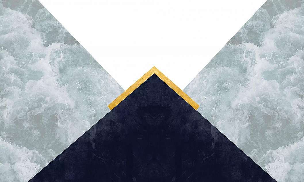 Fali poszter modern háromszög geometrikus mintával 368x254 vlies